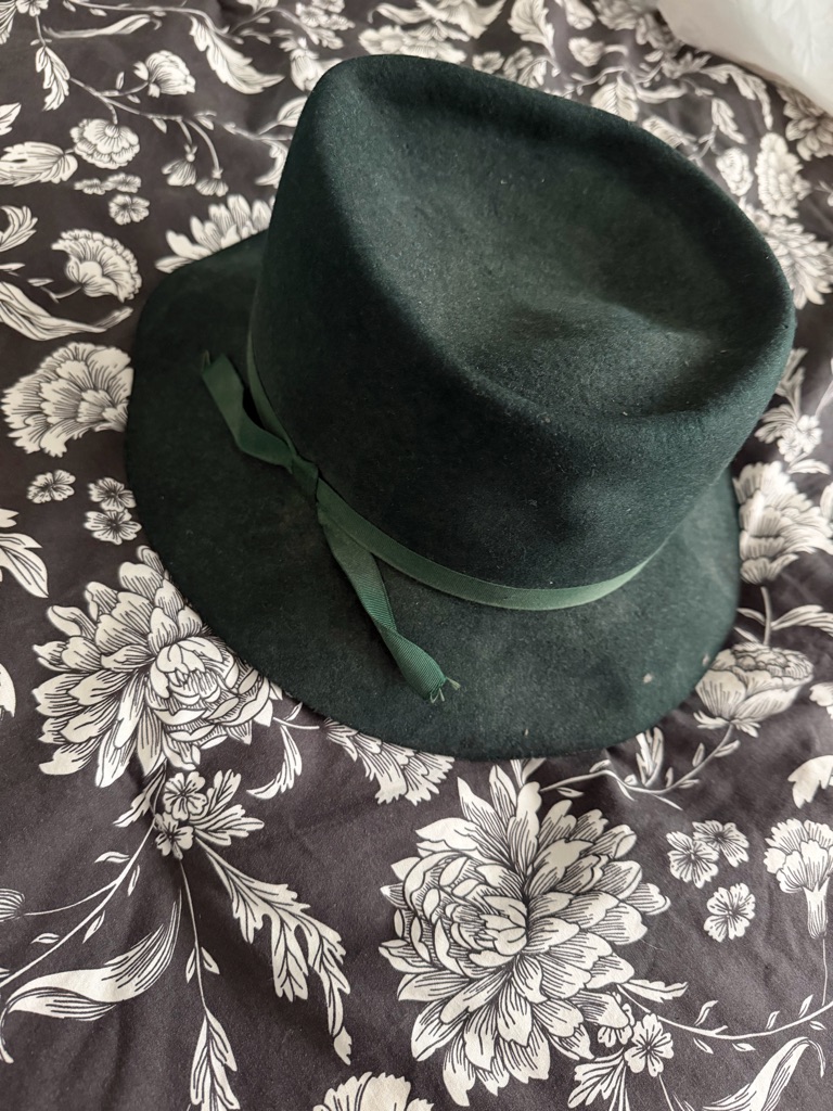 Vintage Olive Green Hat